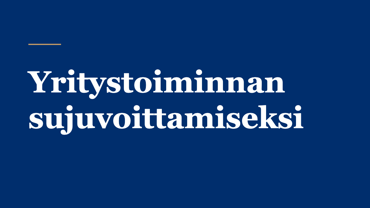 Mika Aaltola_yritystoiminnan sujuvoittamiseksi